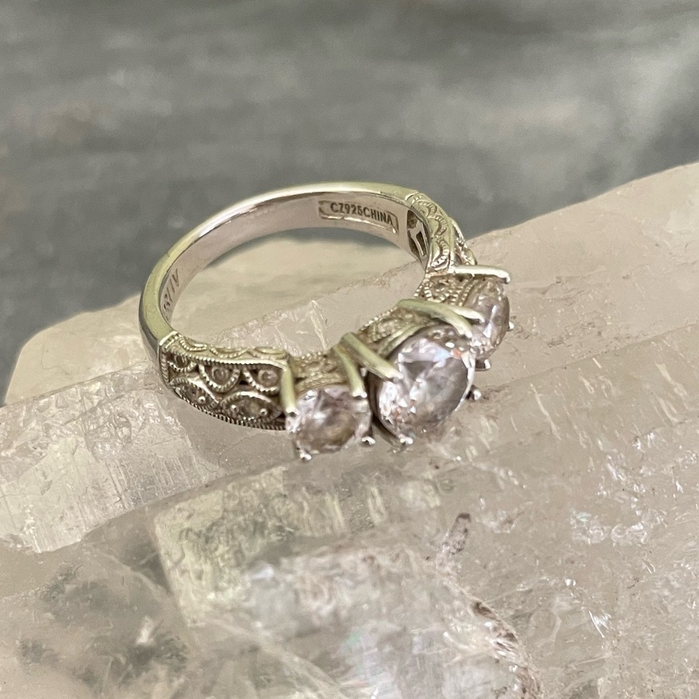 Tacori IV sterling silver trinity ring 7 - Picture 9 of 14